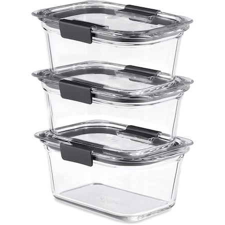 Standalone Brilliance Clear Food Container & Lid, 3PK ST3308724